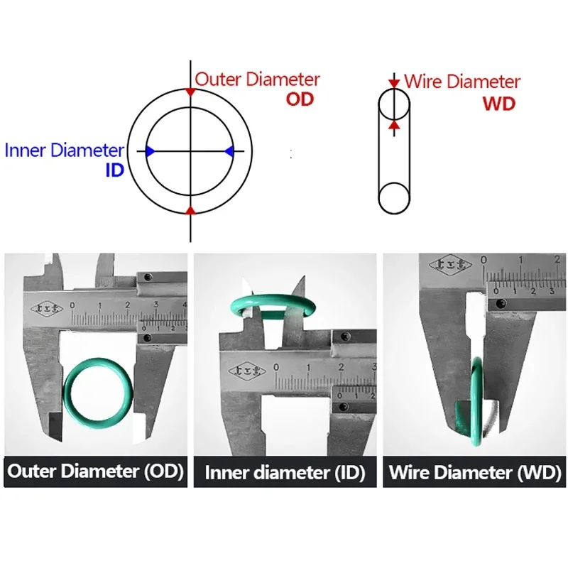 Уплотнительное кольцо VMQ уплотнительная прокладка из силикона и резины толщина CS