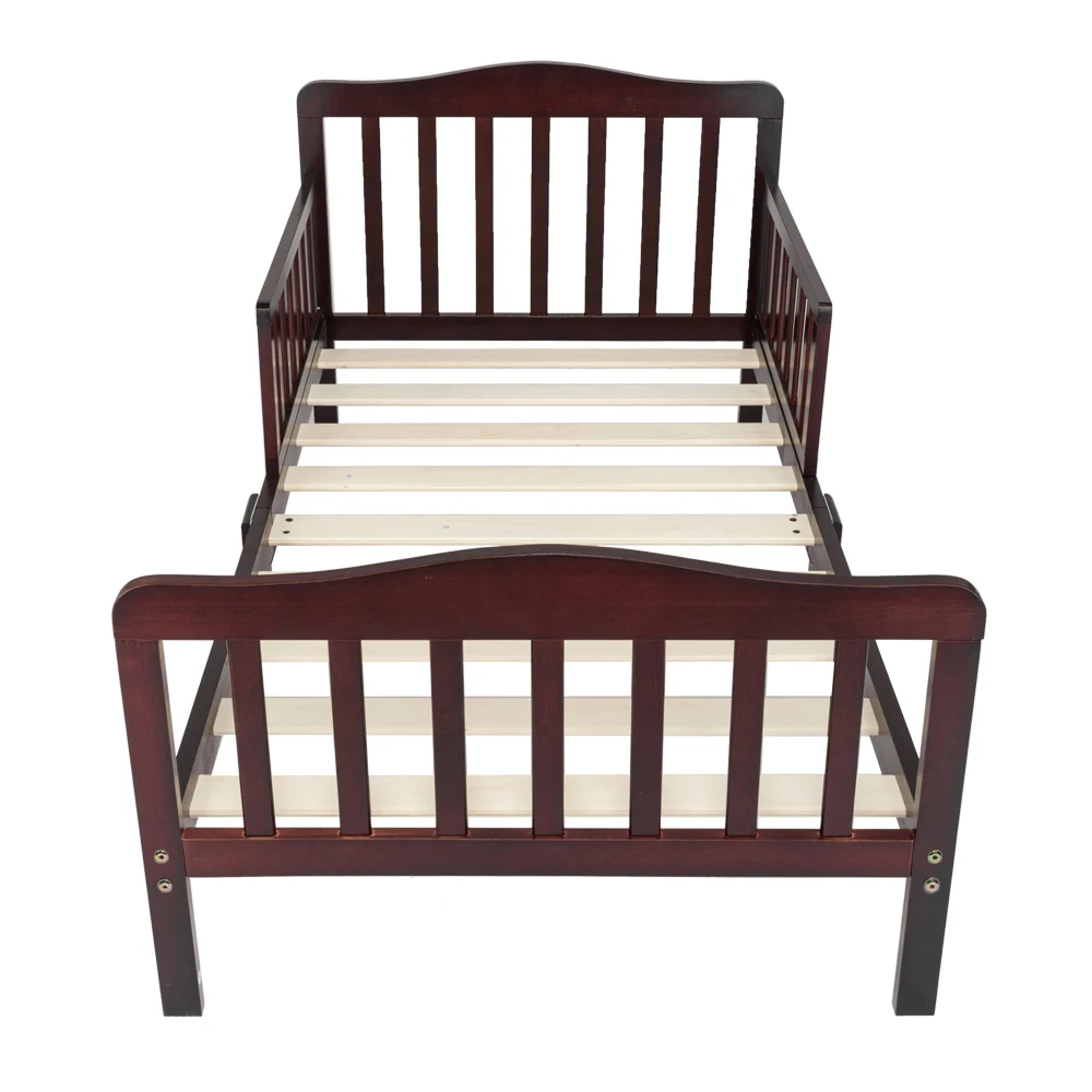 

Безопасная Экологически чистая деревянная детская кроватка, детская мебель для спальни с защитными поручнями, детская кроватка