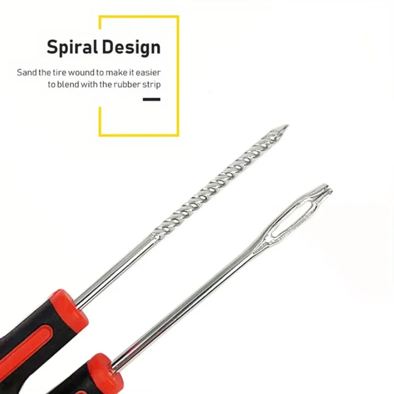 Motorcycle Tire Repair Kit car Puncture Plug Tools Tyre Emergency for Strips Stirring Glue Tool