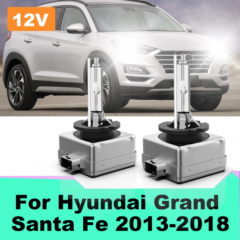2 шт. лампы для фар HID Xenon D3S 6000K 35 Вт 12 в яркие белые фары Hyundai Grand Santa Fe 2013 2014 2015 2016 2017