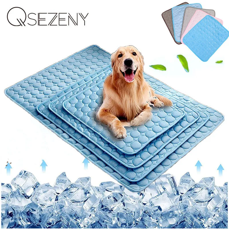 

Dog Summer Cooling Mat Ice Underpad For Dogs Cat Sleeping Pad Keep Cooling Reusable Pet Diaper Mat For Small Medium Large Dogs