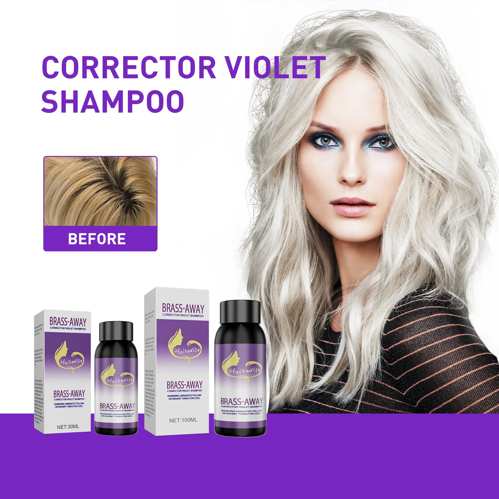 Lock Fade Yellow Hair Mask Hair Care Tool Gray Color-fixing Shampoo