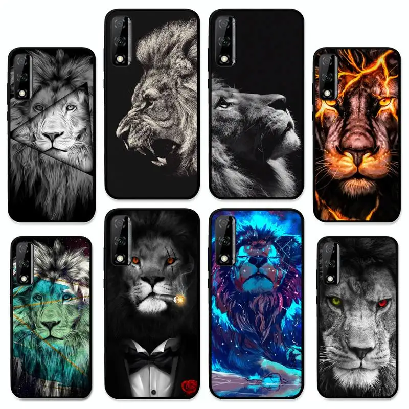 

Cool Lion Phone Case for Huawei Y 6 9 7 5 8s prime 2019 2018 enjoy 7 plus