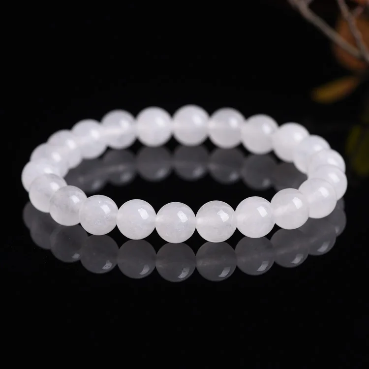 

4A Natural White Chalcedony Bracelets Natural Crystal