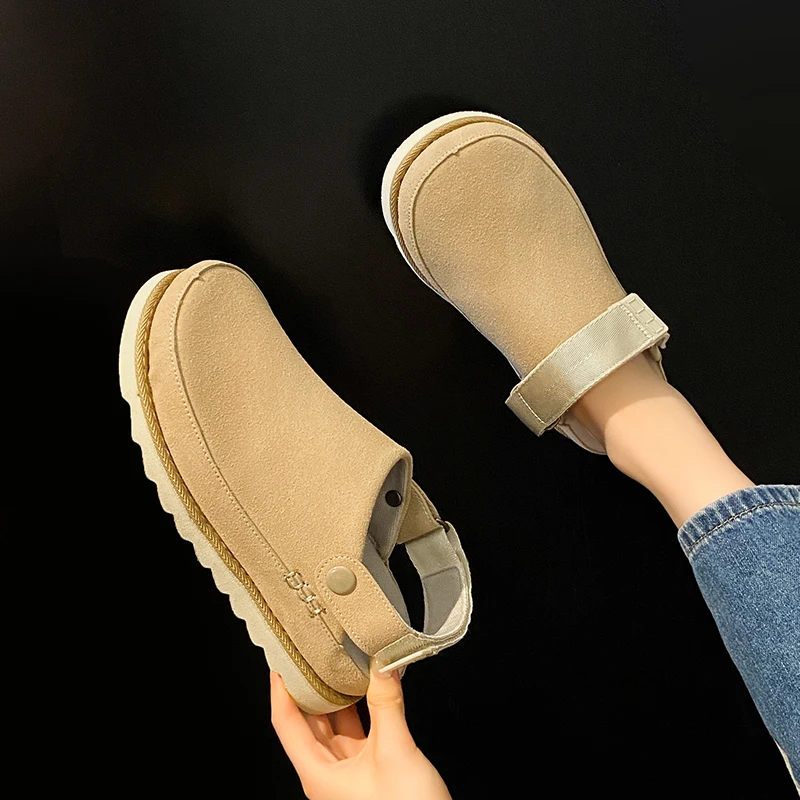 Женские тапочки с закрытым носком цвет в ассортименте