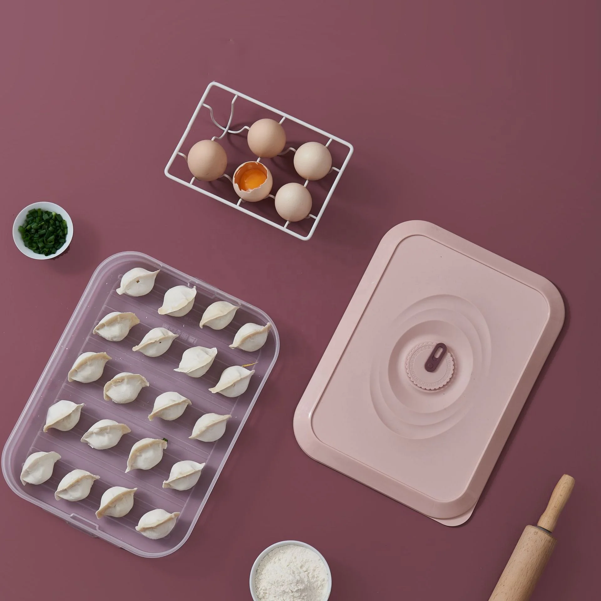 

Бытовой Холодильник коробка для хранения пельменей лоток многоуровневый контейнер для хранения яиц с крышкой