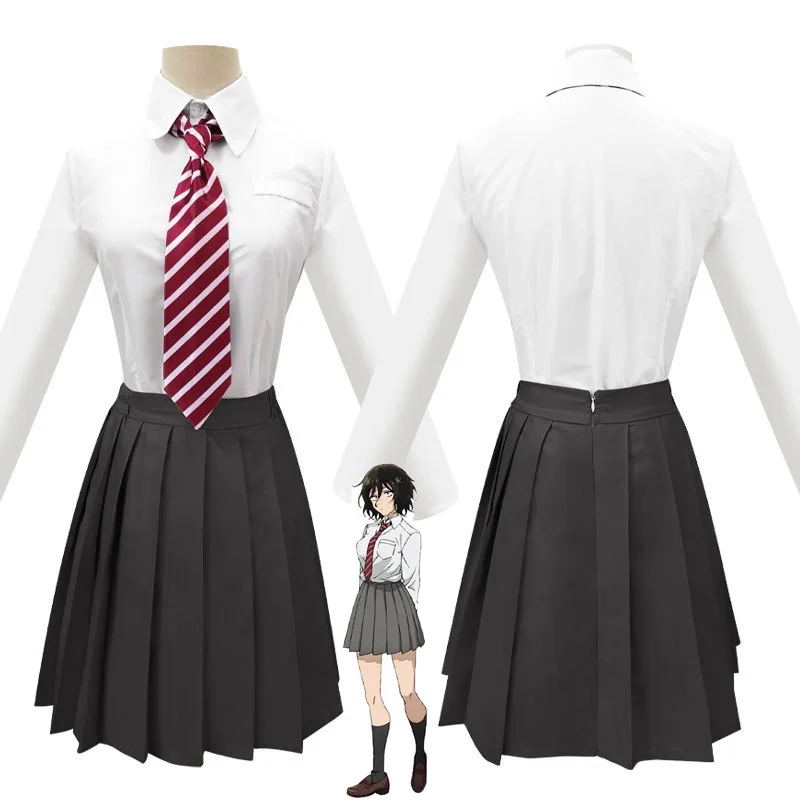 

Костюм для косплея аниме «звонок ночи» асаи, белая рубашка, юбка, галстук, кольная форма, комплект Yofukashi No Uta Yamori Kou для женщин