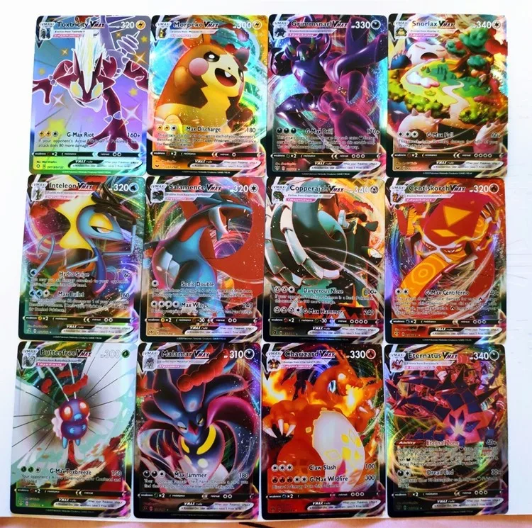 Полный набор из 100 карт Pokemon Vmax super evolution beast TAG TEAM flash card dream GX детская Коллекционная