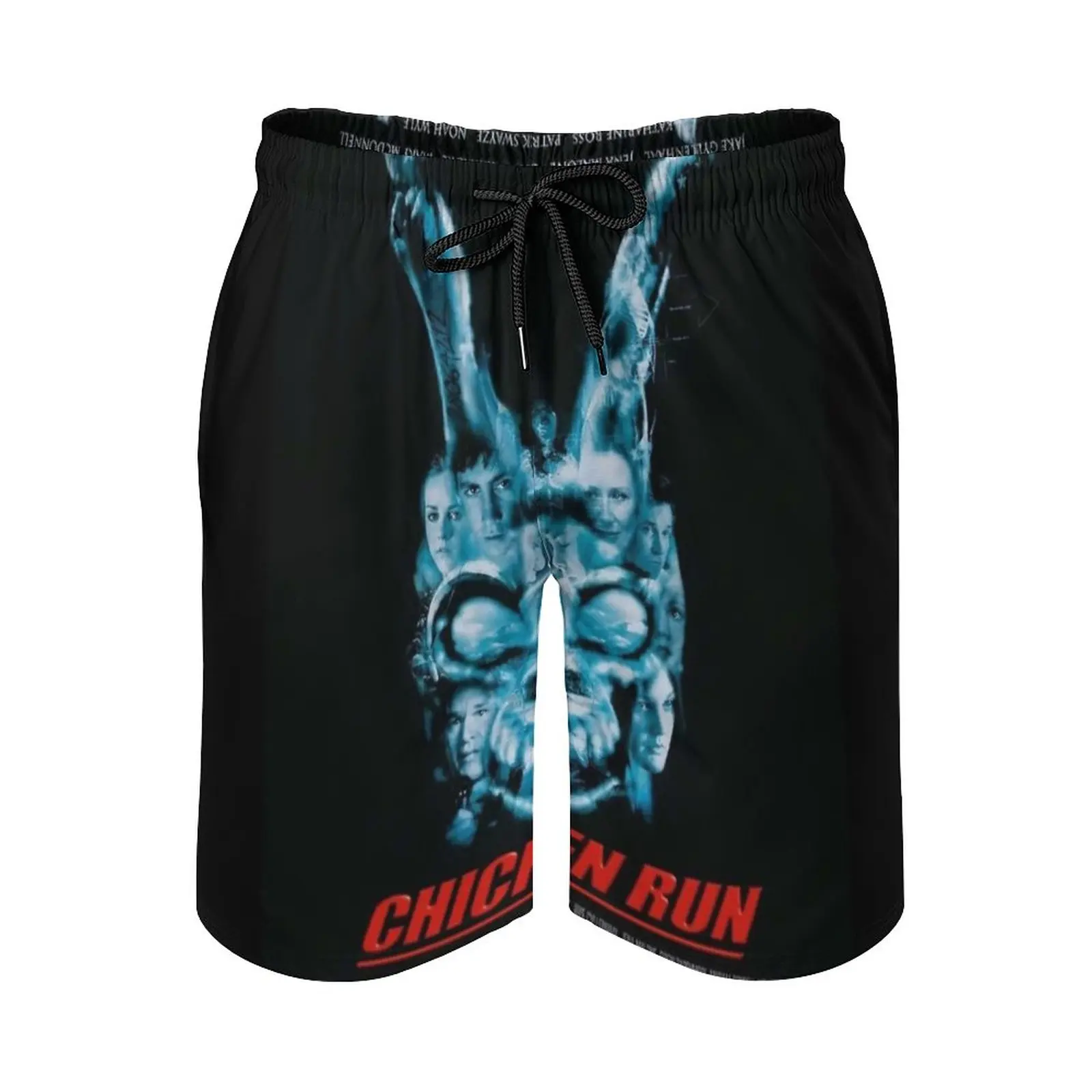 

Donnie Run Quick Dry Summer Mens Beach Board Shorts Briefs For Man Gym Pants Shorts Chicken Run Donnie Darko Movie Film Meme