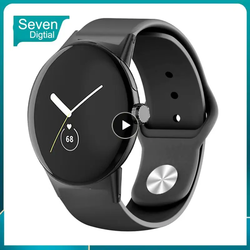 

Silicone Replacement Strap Strap Sport Silicone Watch Strap For Google Pixel For Pixel Watch Active Bracelet Double Buckle Strap