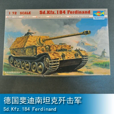 

1/72 German Ferdinand Tank Destroyer 07205 Plastic Assembled Model