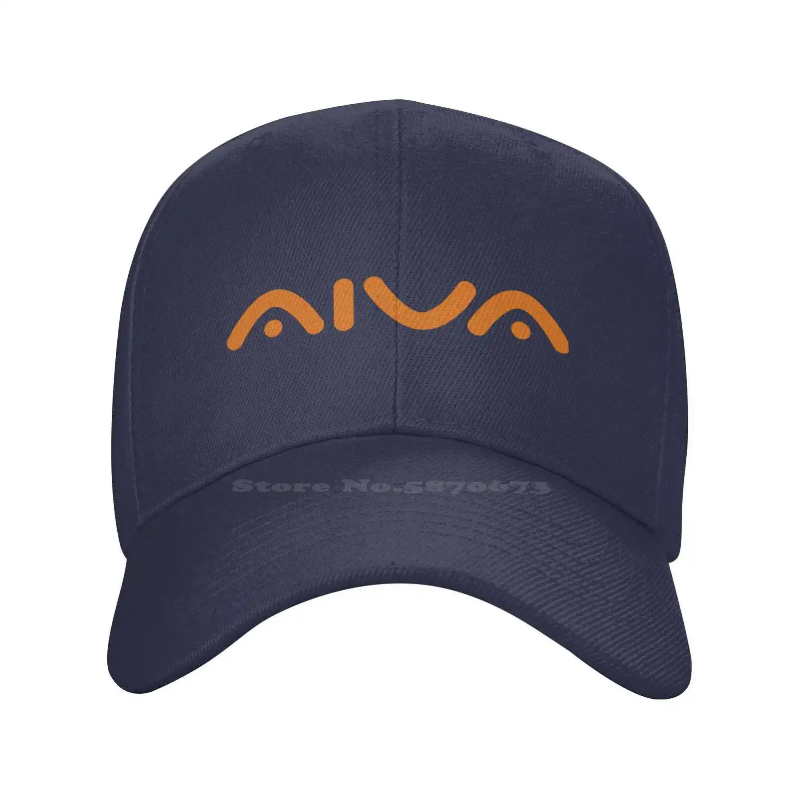 

Aiva Mobile Logo Print Graphic Casual Denim cap Knitted hat Baseball cap