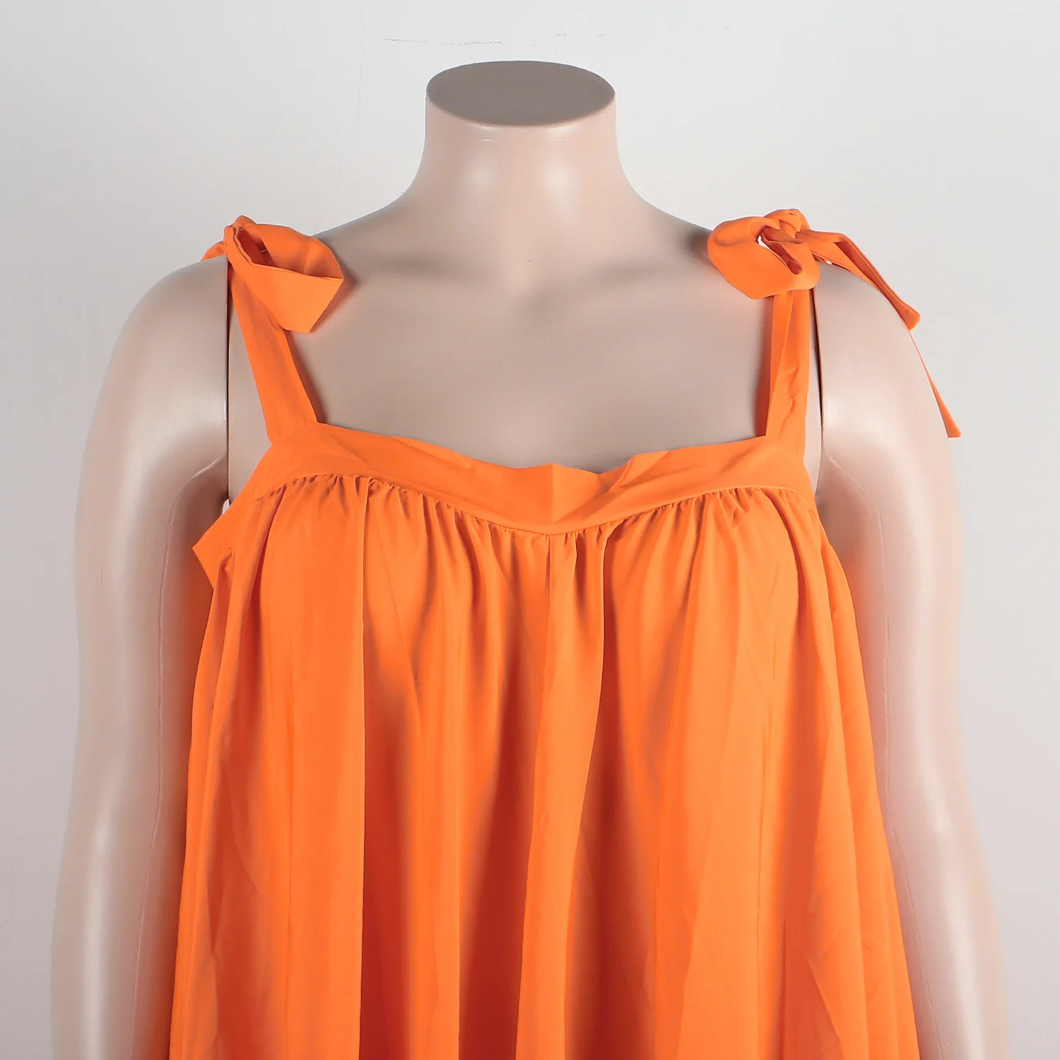 2023 Spring Women Loose Dress Solid Sleeveless Bow Fashion Elegant Outfit Casual Luxury Gown Plus Size Evening Party 5xl Dress