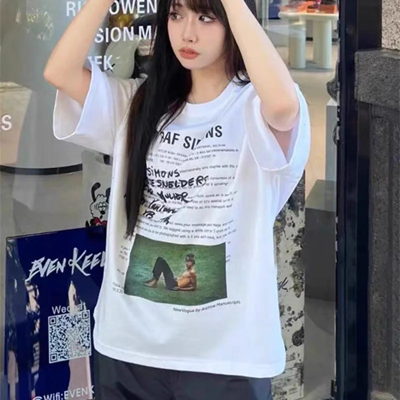 

Мужские и женские футболки с коротким рукавом, принтом в виде фигурок, круглым вырезом