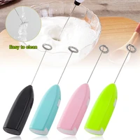electric egg beater milk frother foamer coffee foam handle stirrer mini portable beverage shake mixer kitchen whisk cooking tool