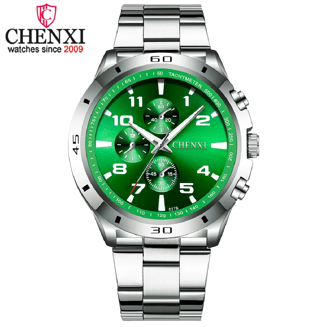 

CHENXI Men Watch Quartz Movement Luxury Stainless Steel Band Quartz Watches Clock Wrist Watches For Man Relogio Masculino