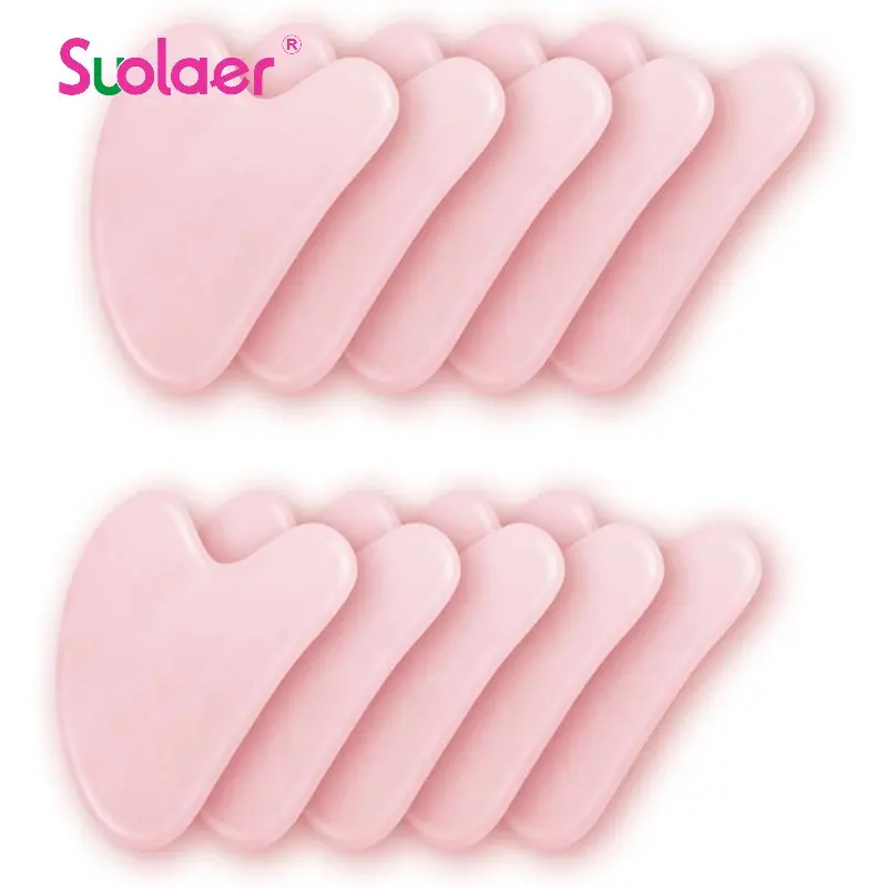 

5/10 шт., скребок для гуаши, розовый кварц