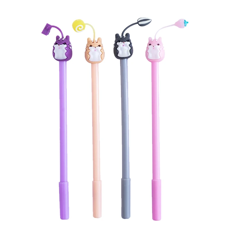 

Pack of 4 Creative Mole Pendant Gel Pens Refillable Black Gel Pen Funny Gel Pen for Students Teens Teacher Note Taking
