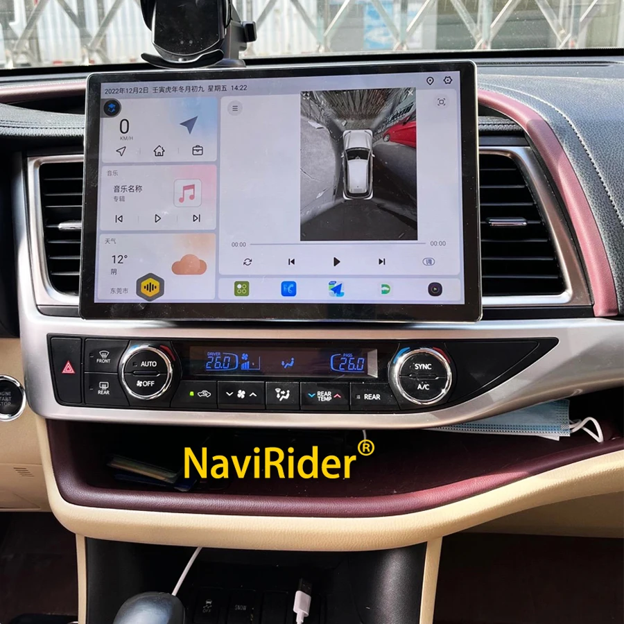 13 3-дюймовый 2K экран Android автомобильный мультимедийный видеоплеер для TOYOTA Highlander