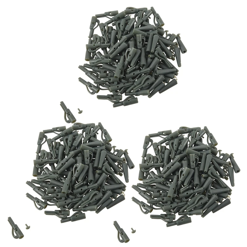 

150X Fishing Terminal Tackle Safety Lead Clips With Pins Tail Rubber Tubes Carp Fishing Tackle Tools