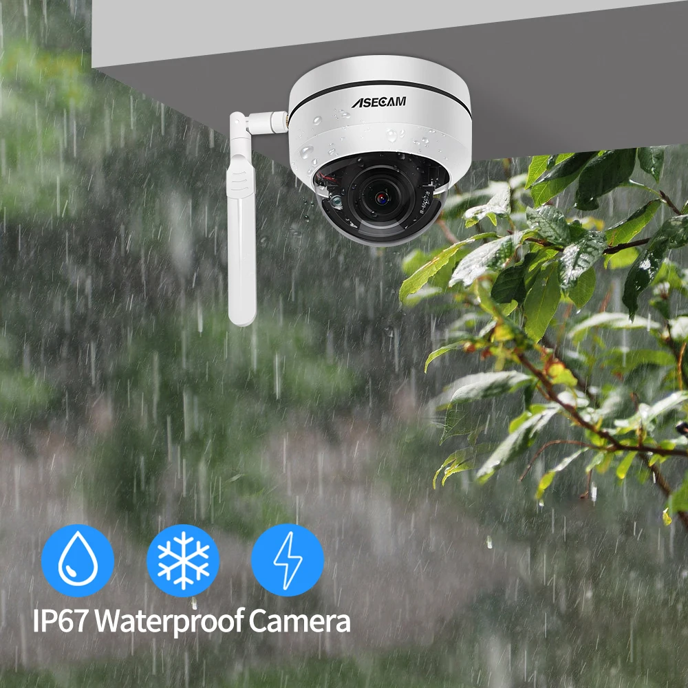 5MP PTZ Wifi ip Camera Outdoor Dome 5X Optical Zoom POE Audio Onvif P2P IMX335 Human tracking CCTV Security Camera images - 6