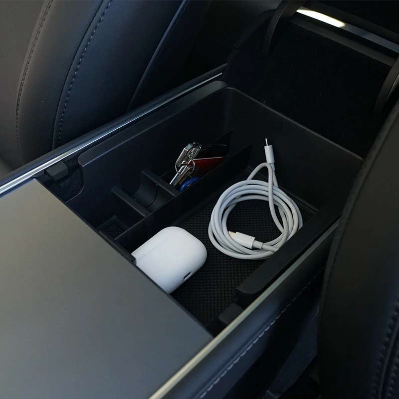 

KCOOSO Center Control Armrest Storage Box For 2021 Tesla Model 3 Model Car Accessories