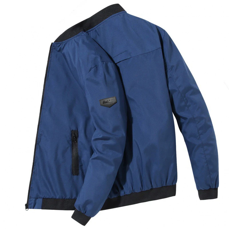 DIMUSI мужская куртка-бомбер повседневная верхняя одежда приталенная деловая