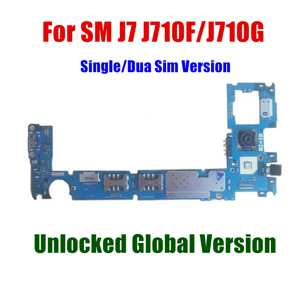 Полнофункциональная разблокированная материнская плата для Samsung Galaxy J7 2016 J710 J710F
