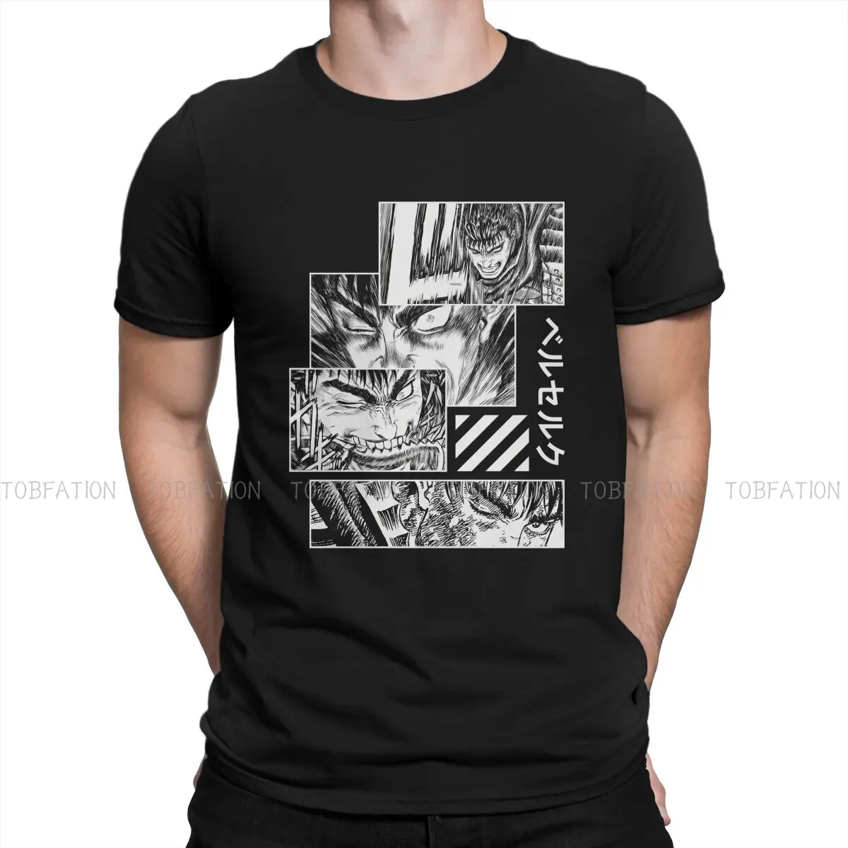 

Berserk Guts Anime Art Tshirt Homme Men Clothes 4XL 5XL 6XL 100% Cotton T Shirt