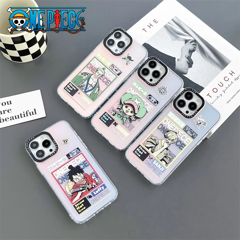 Аниме One Piece Luffy Zoro Pokemon Pikachu Laser чехол для телефона iPhone 14 13 12 11 Pro Max XR XS Max защитная задняя крышка для телефона
