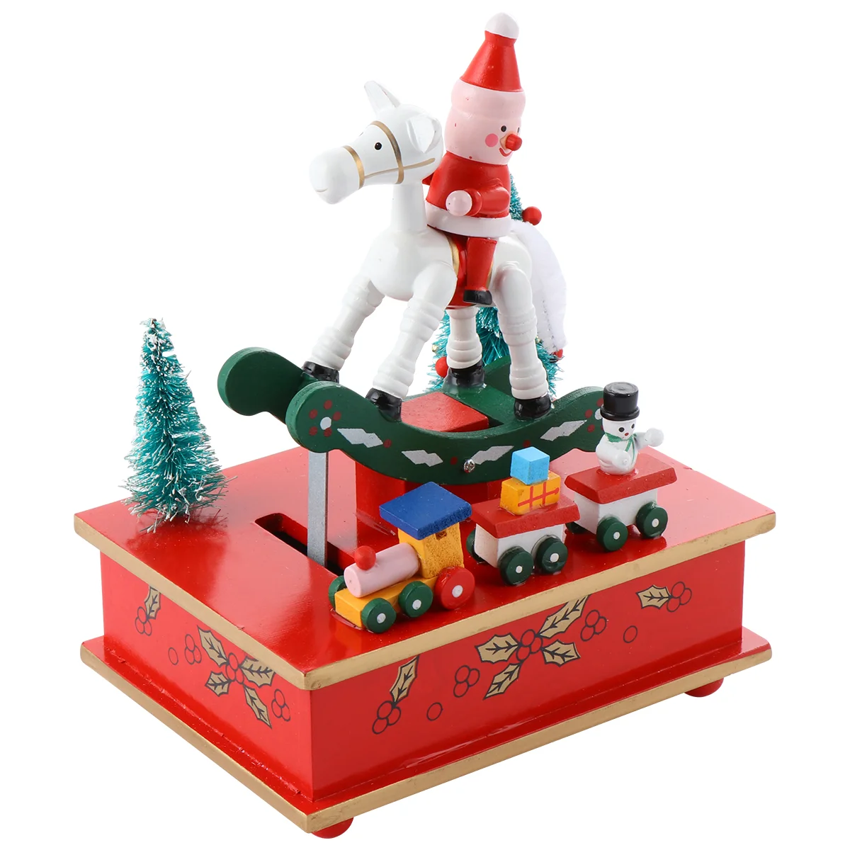 

1PC Musical Jewellery Storage Box Christmas Party Favors Santa Claus Musical Santa Claus Xmas Electric