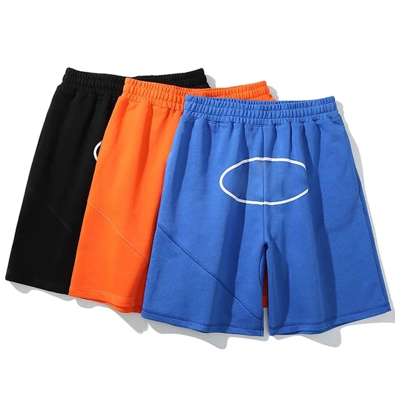 

Hip Hop Loose Casual Shorts Mens Streetwear Five Points Sweatpants Harajuku Ship Printed Drawstring Straight-Leg Male Joggers