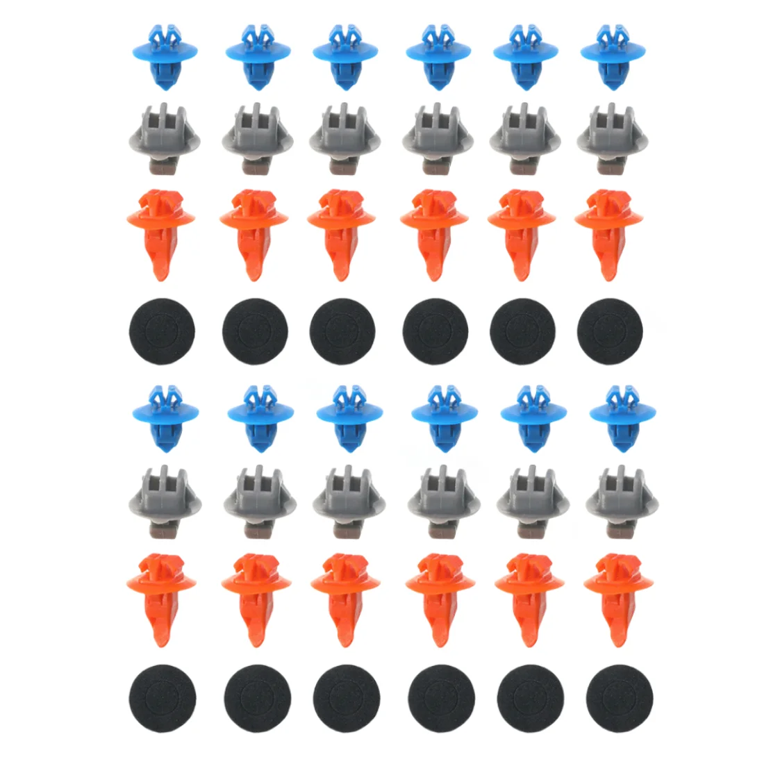 

30/60 шт. смешанные заклепки для обшивки передней двери, крепежные детали для Toyota Prado 120 4Runner/FJ Cruiser Highlander RAV4