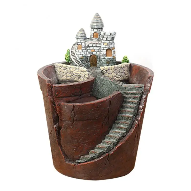 

Retro Farmhouse Flower Pot Succulents Plants Pot Decorative Planter Mini Bonsai Flowerpot Fairy Garden Home Desktop Decoration