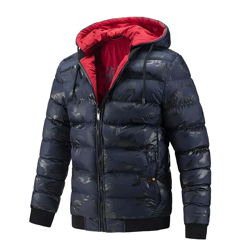New2022 Winter Men's Thermal Jackets New Men Cotton Thick Warm Hoodies Coats Casual Outdoor Both-Side Wear Jackets Mens Clot