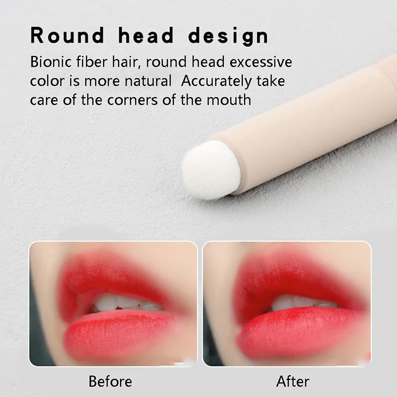 

1PC Lipstick Matte Smudge Brushes Mini Makeup Brushes Round Precision Concealer Brush Fingertip Makeup Brush Tools