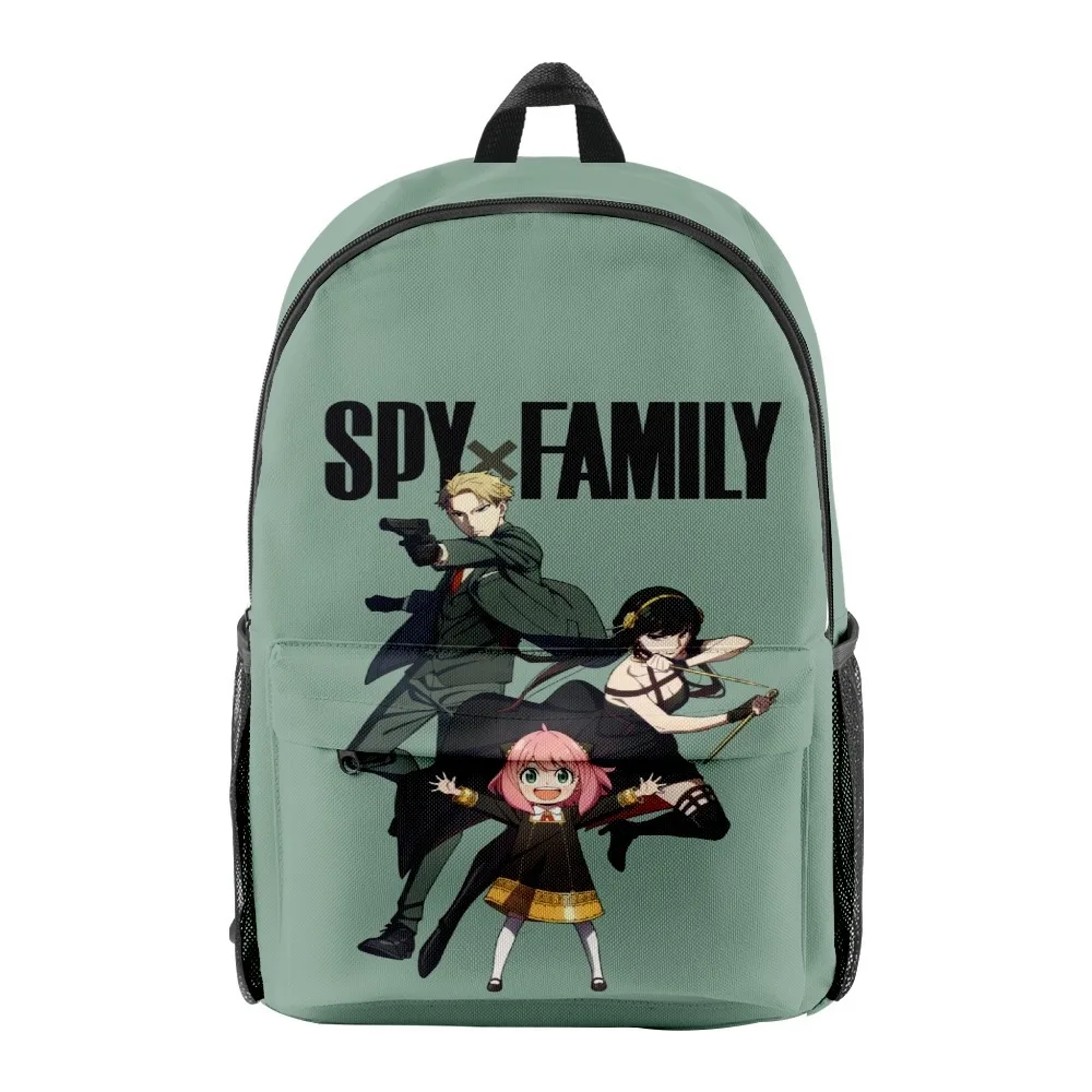 

2022 3D Print SPY×FAMILY Fashion Oxford Cloth Shoulder Backpack Printed Multi Zipper Pack Casual Girls Student School Bag