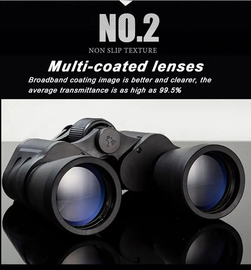 

20x50 High Maginification Zoom Binocular HD Military Powerful Optical Telescope Wide Angle For Outdoor Hunting Travel