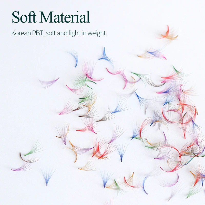 Song Lashes Color Loose Fans Pre Made Volume 500 6D Pointy Base Premade Eyelashes Extension | Красота и здоровье