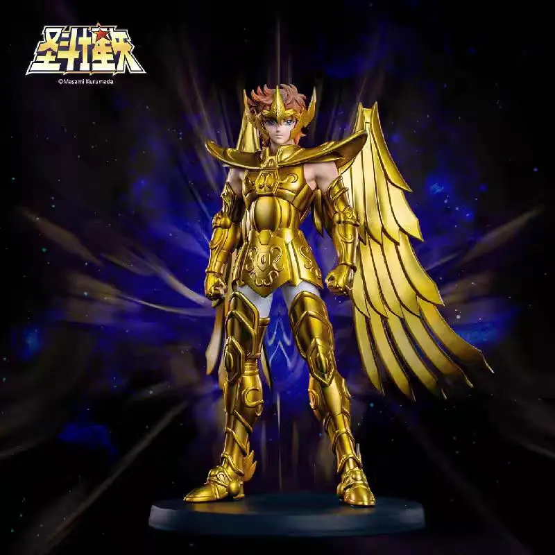 Фото Слепая коробка Saint Seiya, случайная фигурка Золотого Святого из ПВХ, классическая статуэтка персонажа аниме, коллекционный подарок-сюрприз для фанатов аниме. №4