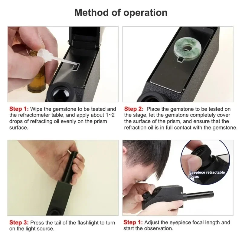 Профессиональный рефрактометр для драгоценных камней ювелирные изделия RHG 1 30-1 73