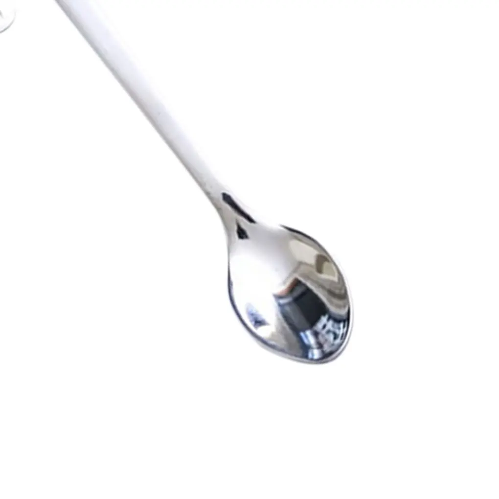

Cute Cat Design Smile Cat Coffee Spoon Stainless Steel Spoon Long Handle Teaspoon Ice Cream Spoon