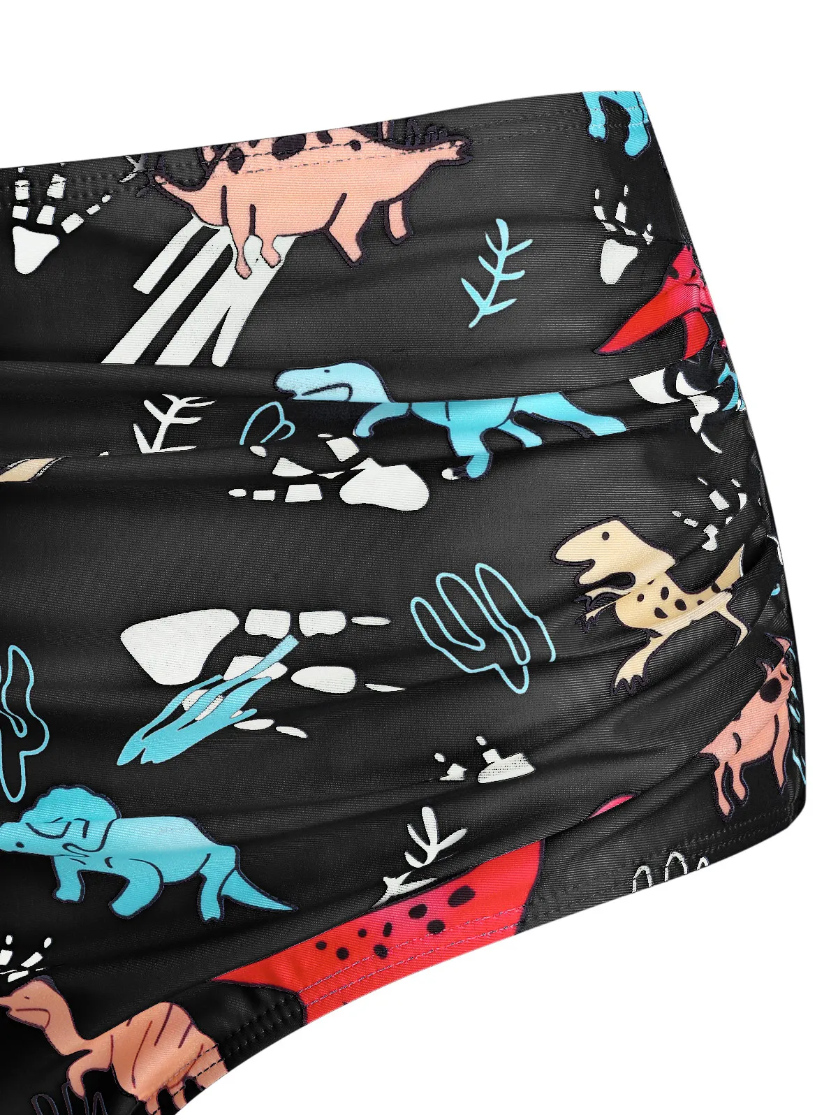 DRESSFO женский купальник-танкини с контролем живота купальный костюм принтом