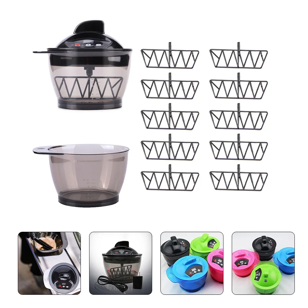 

Baked Oil Blender Electric Tools Dyeing Bowl Hair Supply Hot Treatment Mixing Abs Mixer