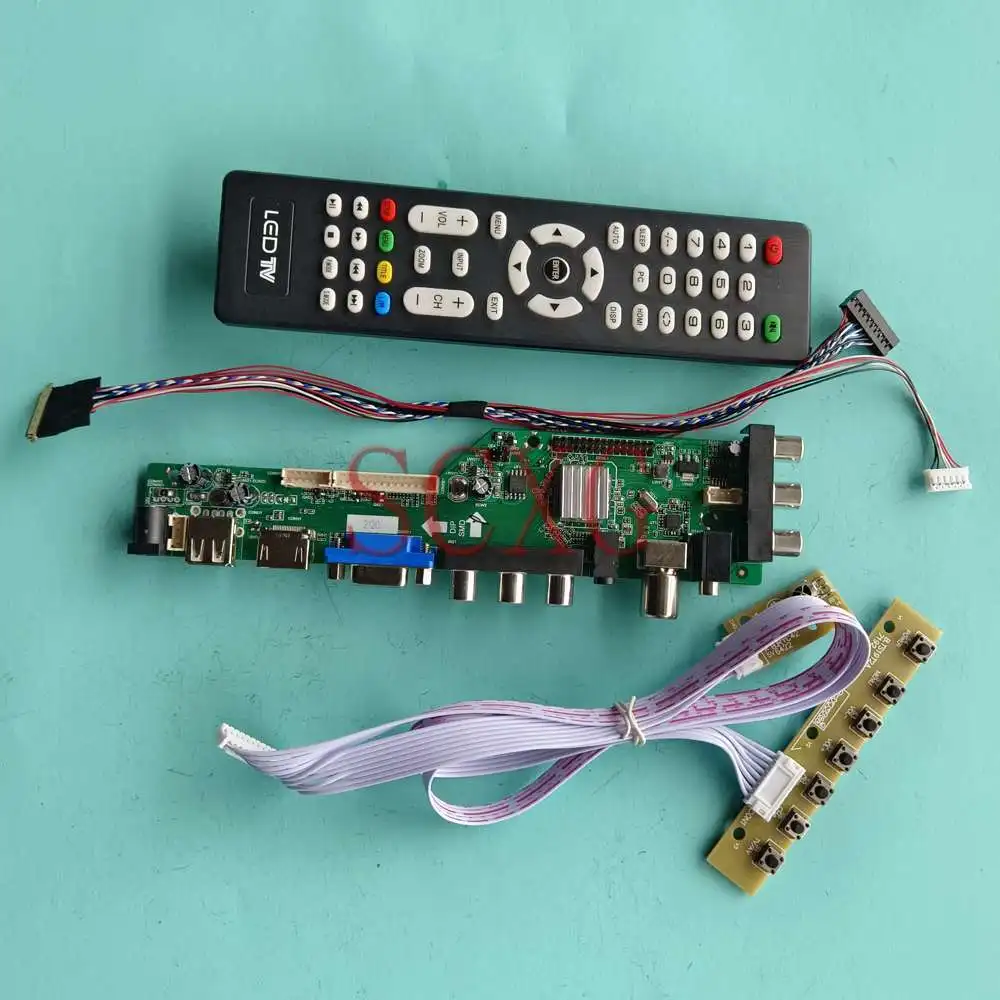 

LCD Driver Control Board Work Fit B156XW03 V1 1366 768 15.6" DVB Digital Signal VGA AV USB HDMI-Compatible Monitor LVDS 40 Pin