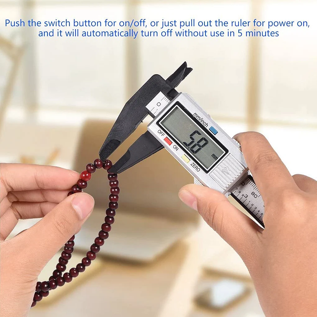 

Vernier Caliper LCD Micrometer Ruler Gauge Woodworking Instrument Type 2
