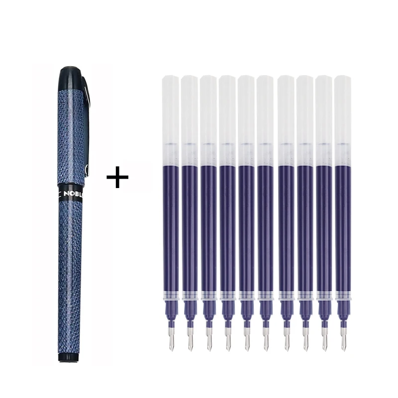 20/11/13pcs 1.0/0.7/0.5mm Gel Pen Neutral High Capacity Black Blue Red Replaceable Pen Ink Writing Gel Ink Office/School