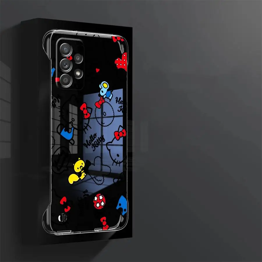 Чехол для телефона H-Hello K-Kitty Samsung Galaxy A15 A54 A55 A12 A24 A33 A34 A52 A53 A23 A51 A14 Прозрачный чехол