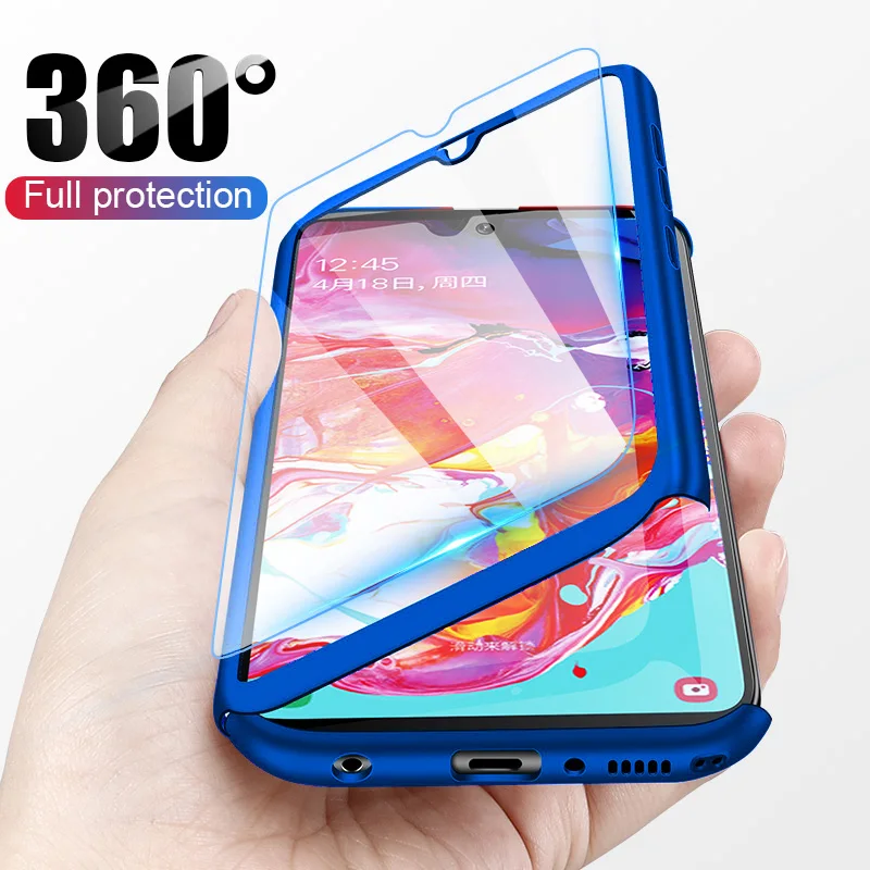 

New 360 Shockproof Full Cover Case for Xiaomi Redmi Note 9S 9 8 8T 7 6 5 Pro 5A Prime 4 4X 9A 9C 8A 7A 6A 5A 4A Cover with Glass