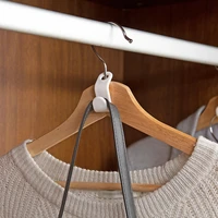 6pcsset mini clothes hanger connector hooks plastic cascading organizer rack space saving for closet